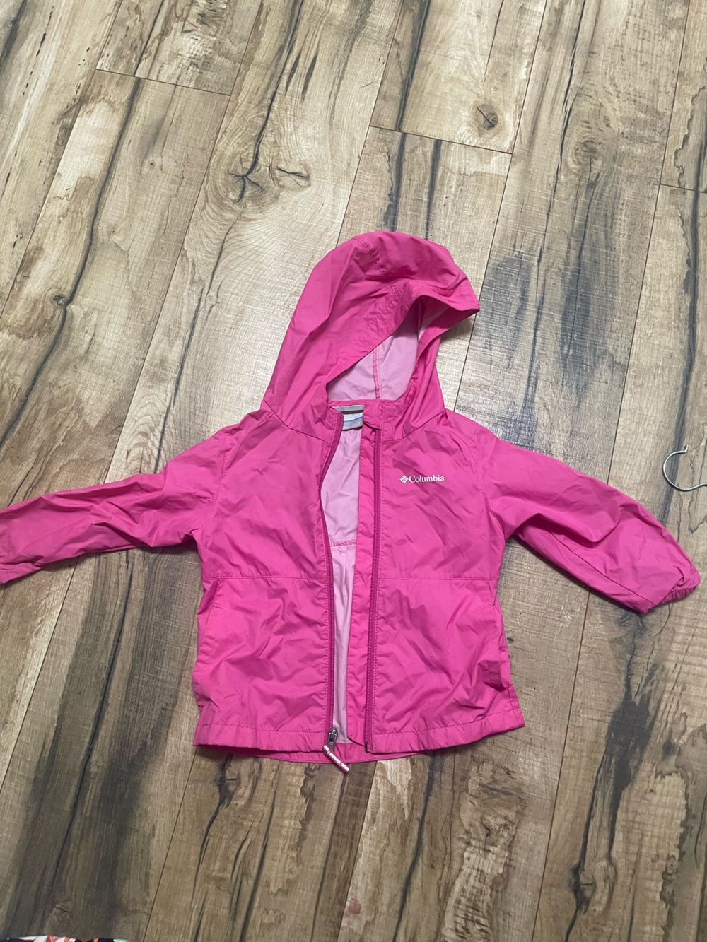 Columbia Kids Pink Hooded Packable Shell